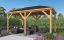 Pavillon Borba aus unbehandeltem Douglasienholz - Abmessung: 290 x 490 cm (L x B)