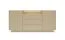 Kommode | Farbe: Kakao / Eiche Cremona | 2 Drehtüren | inkl. LED-Beleuchtung | 5 Fächer | 176 x 40 x 83 cm | Push-to-open Funktion | Sideboard | 3 Schubladen