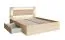 Doppelbett / Gästebett mit Bettschublade Almopia 05, Farbe: Eiche Sonoma, inklusive LED-Beleuchtung, Liegefläche: 160 x 200 cm, gut kombinierbar
