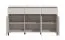 Kommode | 3 Drehtüren | 1,5 m breit | Farbe: Kaschmir | 3 Schubladen | Maße: 157 x 40 x 90 cm | Sideboard | ABS-Kanten | 6 Fächer | Beine: Schwarz