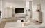Kommode | Beige | 4 Schubladen | 88 x 38 x 101 cm | Griffe & Beine: Metall | ABS-Kanten | Highboard | modernes Lamellen Design