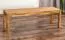 Bank Wooden Nature 134 Eiche massiv - 140 x 33 cm (L x B)