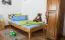 Jugendbett Wooden Nature 03 Eiche geölt, massiv  - Liegefläche 90 x 200 cm (B x L) 