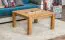 Wohnzimmertisch Eiche Massivholz Farbe: Natur 45x80x80 cm