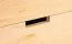 Drehtürenschrank / Kleiderschrank Eiche massiv natur Aurornis 04 - Abmessungen: 200 x 96 x 60 cm (H x B x T)