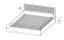 Doppelbett Mairenke 13, Farbe: Walnuss / Schwarz matt - Liegefläche: 160 x 200 cm (B x L)