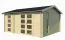 Gartenhaus G268 Natur - 28 mm Blockbohlenhaus, Grundfläche: 15,96 m², Satteldach