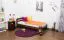 Kinderbett 90 x 200 cm | Massivholz: Kiefer | Nuss Lackiert | inkl. Rollrost Abbildung
