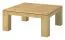 Sofatisch Kaffeetisch Couchtisch Eiche Massivholz Natur 48x90x90 cm Abbildung