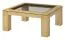 Massivholz Couchtisch Loungetisch Eiche Natur 48x90x90 cm, Wohnzimmertisch Beistelltisch Clubtisch massiv Abbildung