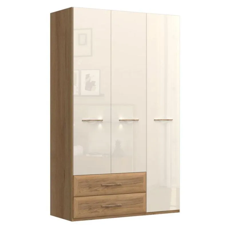 Kleiderschrank beige hochglanz Abbildung