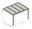 Terrassenüberdachung L 02, Dach: 16 mm Polycarbonat klar, Grundfläche: 14,25 m² - Abmessungen: 350 x 407 cm (B x L)