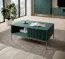 Moderner Couchtisch Worthing 09, Farbe: Grün / Gold - Abmessungen: 46 x 104 x 68 cm (H x B x T)