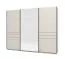 Kleiderschrank | 3-türig | 1 Spiegeltür | Farbe: Kaschmir | 3 Kleiderstangen | Maße: 167 x 61 x 217 cm | Schiebetürenschrank | sehr breit | 3 Fächer