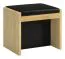 Schlafzimmer Komplett - Set C Lipik, 9-teilig, teilmassiv, Farbe: Eiche / Schwarz