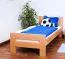 Kinderbett 90 x 200 cm | Massivholz: Buche | Natur Lackiert Abbildung