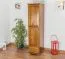 Garderobenschrank schmal, Kiefer Massivholz Eichefarben - Abmessung 190 x 47 x 60 cm (H x B x T) Abbildung