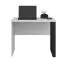 Bürotisch / Schreibtisch Toivala 13, Farbe: Hellgrau / Schwarz - Abmessungen: 75 x 92 x 68 cm (H x B x T)