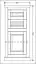 Sideboard "Kilkis" Kiefer altweiß 11 -  118 x 55 x 42 cm (H x B x T)
