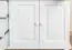 Regalschrank, Vitrine, 102 cm breit, Kiefer Holz-Massiv, Optik: Weiß