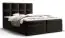 Boxspringbett im modernen Design Pirin 52, Farbe: Schwarz - Liegefläche: 160 x 200 cm (B x L)