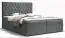 Boxspringbett im außergewöhnlichen Design Pirin 68, Farbe: Grau - Liegefläche: 160 x 200 cm (B x L)