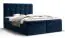 Boxspringbett im schlichten Design Pirin 89, Farbe: Blau - Liegefläche: 180 x 200 cm (B x L)