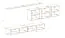 Wohnwand im eleganten Design Balestrand 99, Farbe: Grau - Abmessungen: 150 x 340 x 40 cm (H x B x T), mit Push-to-open Funktion