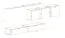 Wohnwand im außergewöhnlichen Design Balestrand 104, Farbe: Grau / Weiß - Abmessungen: 150 x 340 x 40 cm (H x B x T), mit Push-to-open Funktion