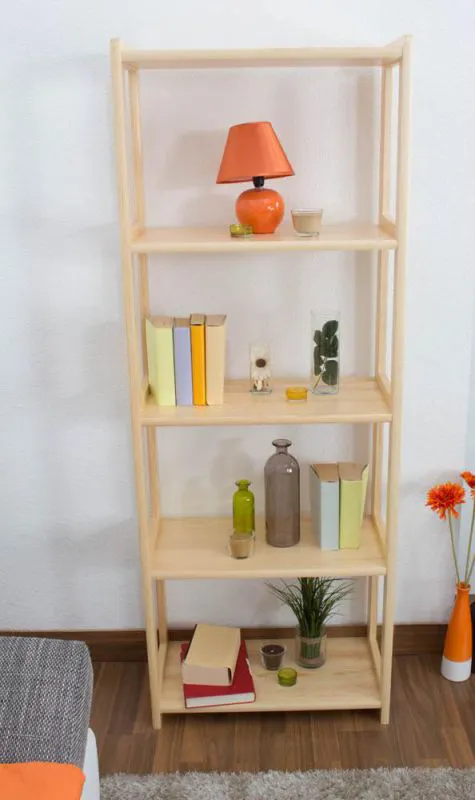 Regal - 60 cm breit, Kiefer Holz-Massiv, Farbe: Natur Abbildung