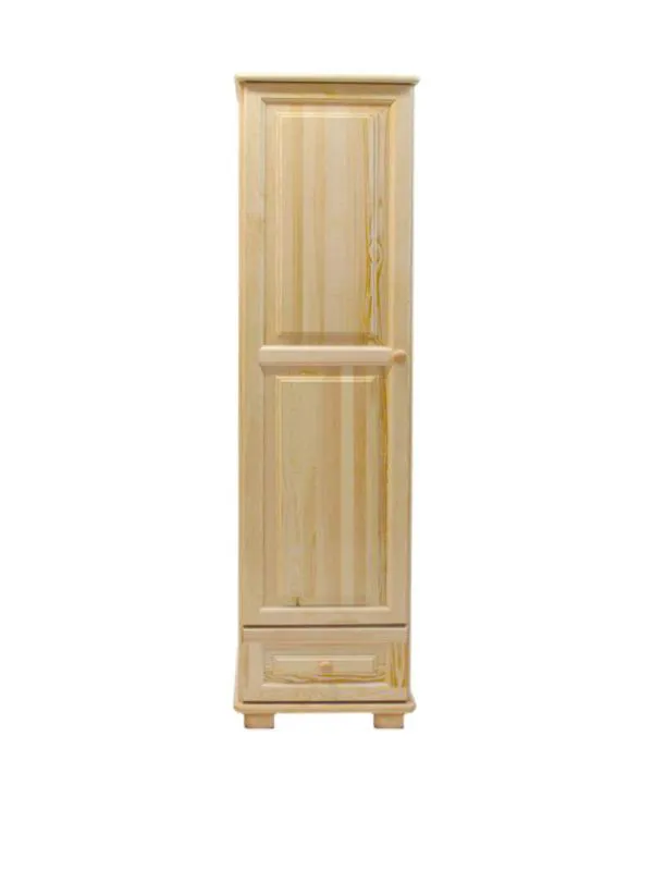 Kleiderschrank, Farbe: Natur 190x47x60 cm Abbildung