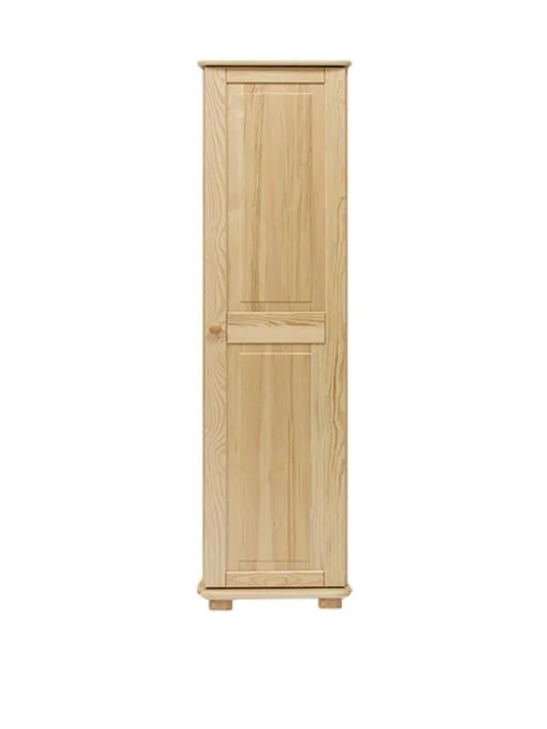 Massivholz-Schrank Kiefer, Farbe: Natur 190x47x60 cm Abbildung