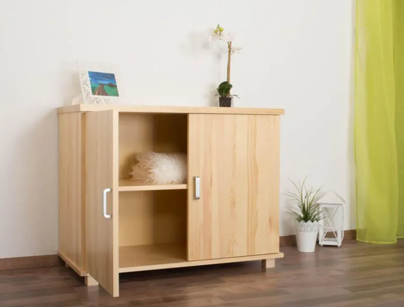 Dielenschrank niedrig, Kommode, Flurschrank, 100 cm breit Abbildung