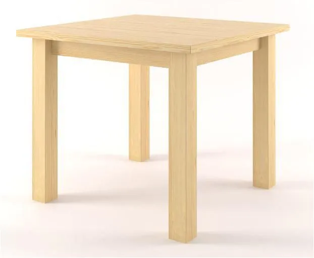 Holztisch Tisch 60x60 cm Kiefer massiv, Farbe: Natur Abbildung