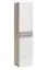 Moderner Garderobenschrank Sviland 11, Farbe: Eiche Wellington / Weiß - Abmessungen: 200 x 50 x 35 cm (H x B x T), mit einer Kleiderstange