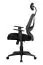 Schreibtischstuhl mit Kopfstütze Apolo 35, Farbe: Schwarz, mit atmungsaktiven Netzbezug