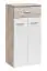 Moderne Garderobe Sviland 07, Farbe: Eiche Wellington / Weiß - Abmessungen: 200 x 210 x 35 cm (H x B x T), mit genügend Stauraum