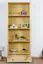 Bücherregal Bücherschrank Büchervitrine - 80 cm breit, Kiefer Holz-Massiv, Optik: Natur