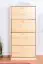 Schuhkipper Kiefer Holz massiv, Farbe: Natur 150x72x30 cm, Schuhschrank Schuhkommode