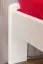 Kinderbett / Jugendbett Kiefer Vollholz massiv weiß lackiert A10, inkl. Lattenrost - Abmessung 140 x 200 cm