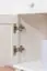 Nachtkommode Kiefer massiv Vollholz weiß lackiert 011 - Abmessung 55 x 42 x 35 cm (H x B x T)