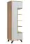 Moderner Schrank mit genügend Stauraum Austgulen 02, Farbe: Eiche Riviera / Hellgrau - Abmessungen: 192 x 60 x 40 cm (H x B x T)