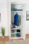 Drehtürenschrank / Kleiderschrank Siumu 02, Farbe: Beige / Beige Hochglanz - 224 x 92 x 56 cm (H x B x T)