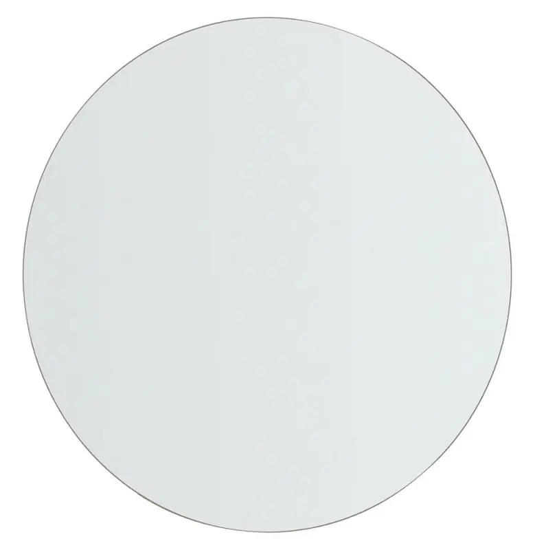 Jugendzimmer - Spiegel Skalle, Farbe: Weiß - Abmessungen: 48 x 48 x 3 cm (H x B x T)