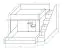 Funktionsbett / Kinderbett / Stockbett-Kombination - mit Stiege rechts, Jura 36, Farbe: Weiß / Schwarz - Abmessungen: 165 x 247 x 135 cm, 5 Kippfächer
