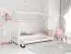 Kinderbett / Hausbett Kiefer Vollholz massiv weiß lackiert D5D, inkl. Lattenrost - Liegefläche: 80 x 160 cm (B x L)