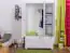 Schlafzimmerschrank, Farbe: Weiß 190x120x60 cm