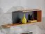 Moderne Wohnwand Bjordal 01, Farbe: Schwarz matt / Eiche Wotan - Abmessungen: 200 x 160 x 40 cm (H x B x T), mit genügend Stauraum