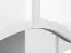 Kommode Sydfalster 09, Farbe: Weiß / Weiß Hochglanz - Abmessungen: 85 x 87 x 41 cm (H x B x T), mit zwei Türen und zwei Fächern