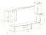 Wohnwand mit genügend Stauraum Volleberg 35, Farbe: Grau - Abmessungen: 140 x 250 x 40 cm (H x B x T), mit Push-to-open Funktion
